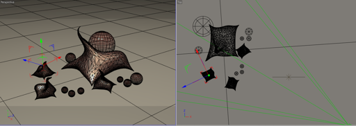 3D scene setup (layout)