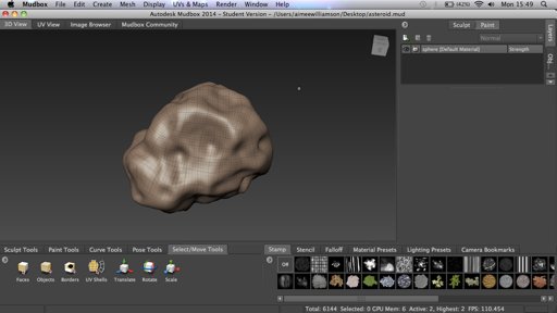 Mudbox interface