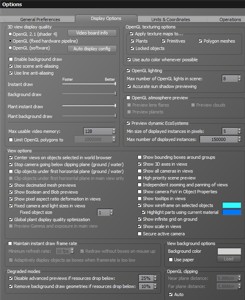 Vue General Options Tab